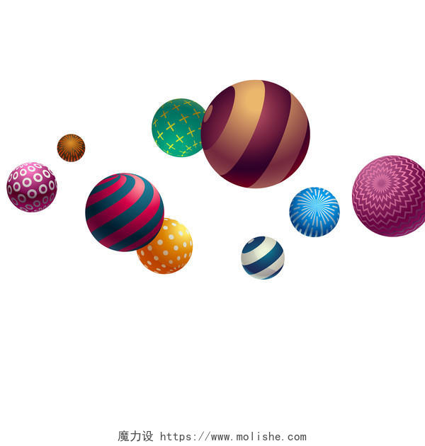 618年中大促电商淘宝渐变球体球状装饰电商彩球